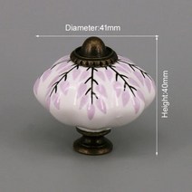 가구 하드웨어 원피스 빈티지 세라믹 문 손잡이 캐비닛 서랍 옷장 가구 당김, 23 CHK019