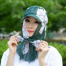전동차 모자를 타는 여자 차단 불면 여름 농사일을 없다 농사모자