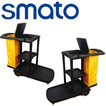 스마토 청소용카트 호텔 청소카트 이동식 청소 도구함 수레 AF08180, 1.스마토 청소카트