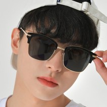 헤링본 남자 여자 썬 선글라스 뿔테 스퀘어 미러 패션 여름 메탈 콤비 금테 GD214