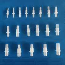 튜브 호스 커넥터 스트레이트 레듀서 노즐 피팅 1자 일자 PP 벌크헤드 bulkhead [튜빙 연결관 플라스틱], NRF-0807M10(10개/팩)