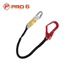 D [PRO6 A/L 대구경 엘라스틱죔줄] 적색훅 안전벨트 알루미늄훅 죔줄 엘라스틱 조임줄 산업용 건설현장 DO, 엘라스틱죔줄-블랙