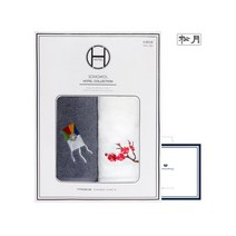 [송월타올]고운자수 2매 선물세트+쇼핑백, XXX