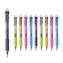 내츄럴 3색 볼펜 펜 (0.8mm/1자루) X 10개, 색상랜덤