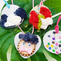 만들기놀이 친환경 천연점토 데코찰흙 목걸이 만들기 5인세트