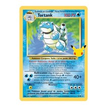 애니메이션 Diy 1996 년 포켓몬 프랑스어 카드 25 주년 기념 포켓몬 플래시 카드 charizard blastoise venusaur 게임 컬렉션 카드, tortank-25th