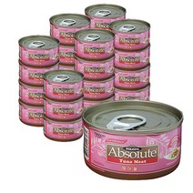 앱솔루트홀리스틱 고양이 캔 간식 헤어볼 80g, 참치, 48개