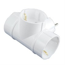 [일신전기] T형멀티탭 3구멀티탭 스위치형 일반형 비닐포장 진공포장 종이포장 멀티콘센트 절전콘센트, 진공포장 ISM-14273