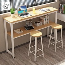 사이드테이블 홈바 테이블 창가 간이 틈새 2단 슬림 좁고 긴, 100x40x100