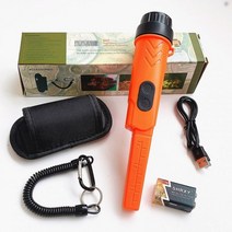 방수 포인터 금속 탐지기 수중 15m 펄스 핀포인터 유도 다이브, CHINA, orange with battery