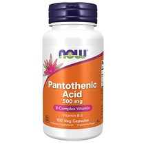 나우푸드 판토텐산 NOW Pantothenic Acid 500mg 식물성, 100정, 1개