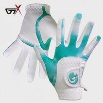 푸른 얼룩무늬 합피 양손 어린이골프장갑 필드준비물, M