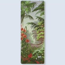 PU 고무나염 요가매트 싱글 요가매트 스포츠 피트니스 매트 가정용 프린트 요가매트, 스타일 1