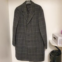 톰스토리 미리 수량 선점 남성 오버핏 타탄 체크 겨울 코트 뉴코아울산점