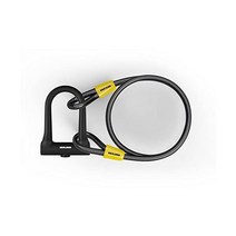 BEELORD Bike U-Lock Heavy Duty Anti-Theft Bicycle U Lock 17/18mm Shackle with Keys Security Lock, 블랙-스몰 사이즈_잠금+케이블