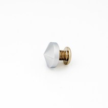 다보몰 표찰다보 황동뿔형(크롬) 19파이x9mm (M8납작볼트) 다보볼트