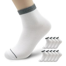 윌리엄리 남성 빅사이즈 심플 앞코한줄 양말 10족 묶음