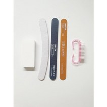 네일케어세트 네일파일3+샌딩블록1+먼지브러쉬1