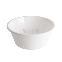 다회용 면용기 BW 2190L 210파이 대 400개 백색 중화용기, 1개, 400개입