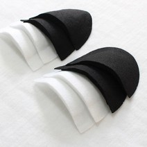 1쌍 부직포 어깨 패드 부자재, 화이트 15mm