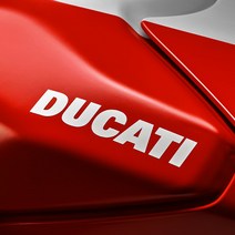 DUCATI 두카티 레터링스티커 두가티 오토바이 데칼, 250x45mm, 빨강