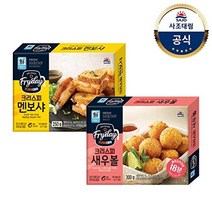 사조대림 [대림냉동] 크리스피 멘보샤 250g x1개 +새우볼 300g or 새우스틱, 멘보샤 250g x1개 +새우스틱 300g x1개{B}