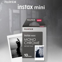 fujifilm instax mini 40 즉석 카메라 흑백 후지 필름 인화지후지 필름 흑백 시간 필름 인화지, 검정색과 흰색