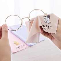 아이펀 안경닦이 귀여운 안경 클리너 천 수건 닦기 딱이 극세사 크리너 4종류 1박스
