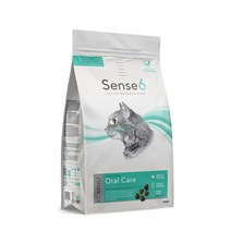 센스6 어덜트용 오랄케어 고양이 사료, 닭, 400g, 1개
