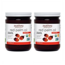 Nutiva Red Palm Oil 누티바 레드 팜 오일 15oz(444ml) 2팩, 1개