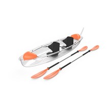 투명 카약 카누 보트 수중 레저 수상 1인용 2인용 수중관찰, 클리어 듀오 (표준품) B2타입 3m