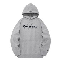 COVERNAT 어센틱 로고 후디 멜란지 그레이