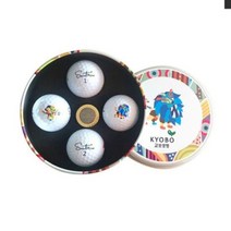 JAYART_세인트나인 X 4구 TIN-111(인쇄비별도) 선물용디자인골프공 필드용 용세트 용공+jac220909, 제이아트co_화이트, 금장