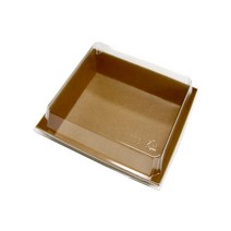 파미레 크라프트 샌드위치 케이스 4P 도시락 포장 용기, 4개입