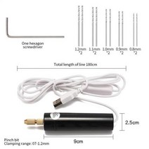 임팩드릴 충전 전동 미니조각기 다용도 소형 미니 전기 드릴 휴대용 핸드 헬드 USB 로타리, Package five USB+CN
