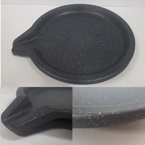 풍년주방 원형불판 (오리볶음 삼겹살불판 갈비불판) 코팅불판 고기불판 (부르스타 사용가능), 1개, 추가구성_기름받이중