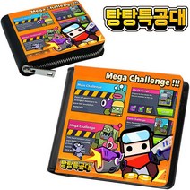 탕탕특공대 지퍼 지갑/반지갑/중학생/초등학생/고등학생/아동/성인/선물/굿즈/유아/게임/캐릭터/남아/여아/남자/여자/메모리카드/유심카드/칩/수납/카드/동전/학생증/출입증/인기/2