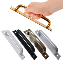 중문손잡이 가구 미닫이문손잡이 고급 미시오 슬림판손잡이, 화이트, 전체길이 220mm