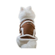 1040펫 강아지옷 브라운무스탕, 단품