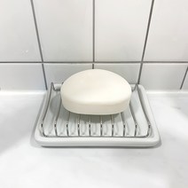 뉴앤룩 도자기 비누받침 비누트레이, 화이트, 1개