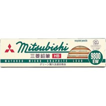 미쓰비시 펜슬 재활용 연필 1다스 K9800EWB, HB