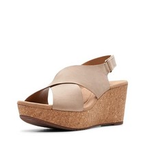 Clarks 여성용 아나델 에어윈 웨지 샌들 샌드 6 M US