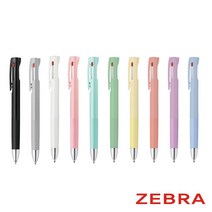 [무료각인] 제브라 블렌3색볼펜 05 07 단체선물 (스모키 컬러 추가), 1개, 0.5mm/블루그린