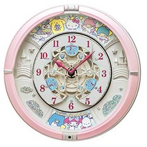 Seiko Clock Sanrio 캐릭터 Karakuri 시계 아날로그 CQ222P, 상품명참조