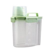 GURMING 반려동물 강아지 고양이 사료통 1.5L 2.5L, 사료통 그린