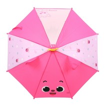 핑크퐁 40 핑크입체 패턴 우산 PINKFONG 상어가족 유아 가벼운 귀여운 투명창