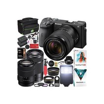 소니 a6600 미러리스 카메라 4K APS-C ILCE6600MB 2 렌즈 18-135m