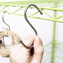 s자 고리 에스자고리 s고리 철망 후크 철망고리 걸이, 기본, 대