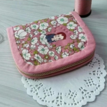 [소잉타임]빨강머리앤 포텐틸라 반지갑 패키지 퀼트지갑패키지 DIY키트, 핑크