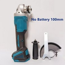 앵글그라인더 makita 브러시리스 무선 앵글 그라인더 diy 충격 가변 4 속도 절단 그라인더 기계 전동 공구 용 18v 배터리 125mm, 배터리 없음 100mm, 유럽 ​​연합